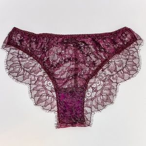 Blue Jeans handmade burgundy bikini panty